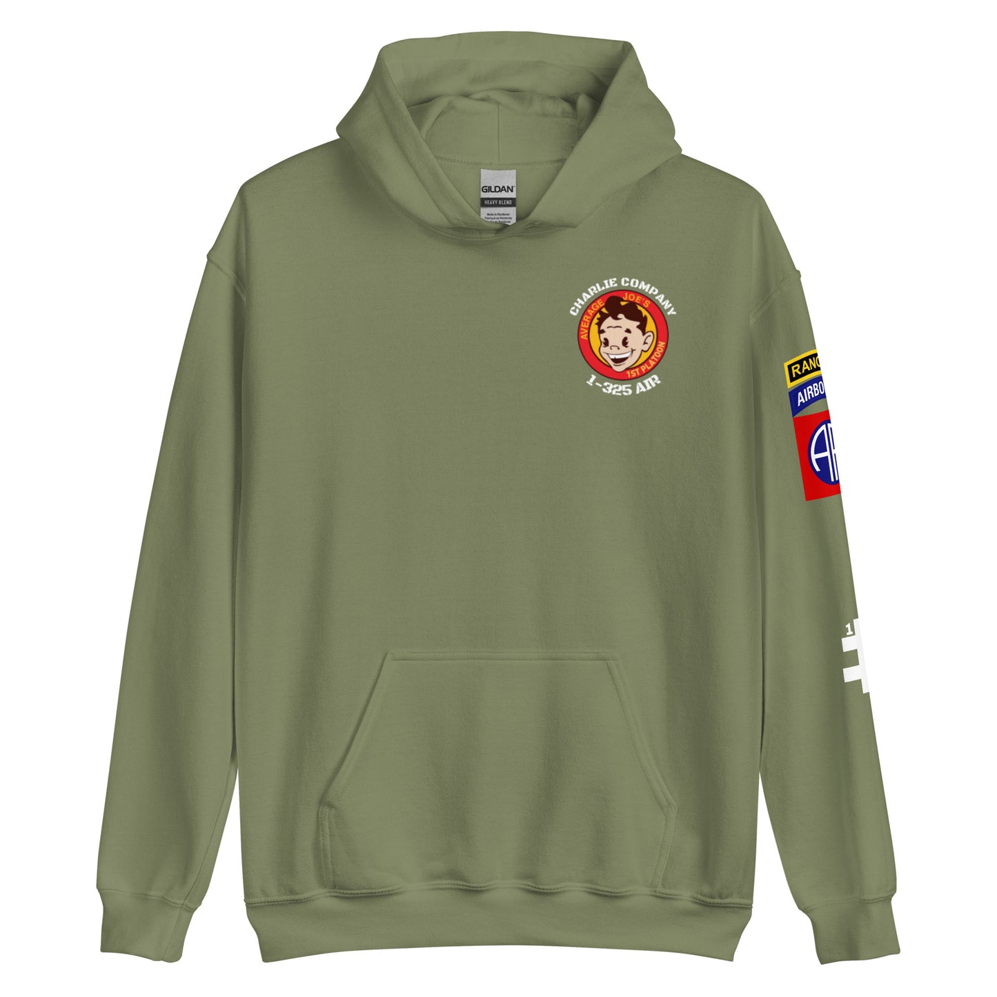 1st PLT, C CO, 1-325 AIR (W/RANGER TAB) Unisex Hoodie