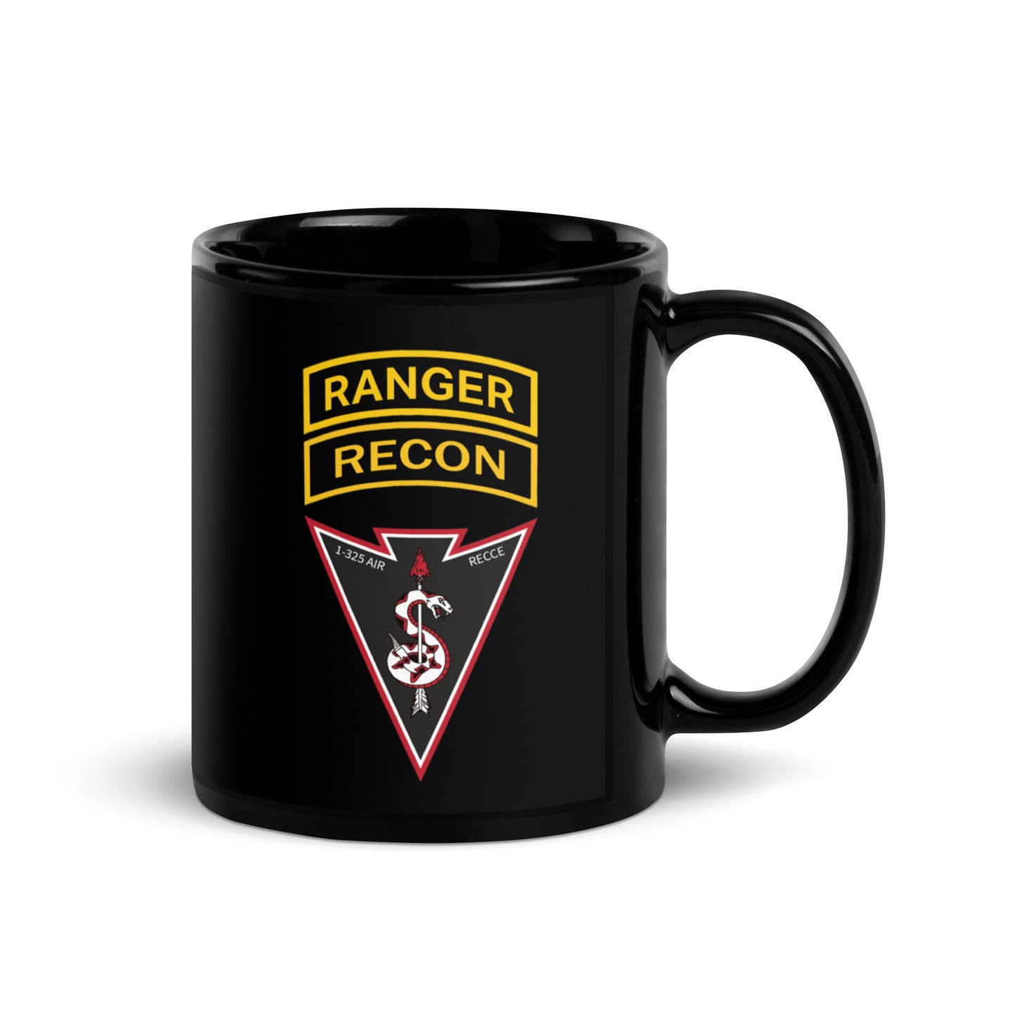 1-325 RECCE Black Glossy Mug