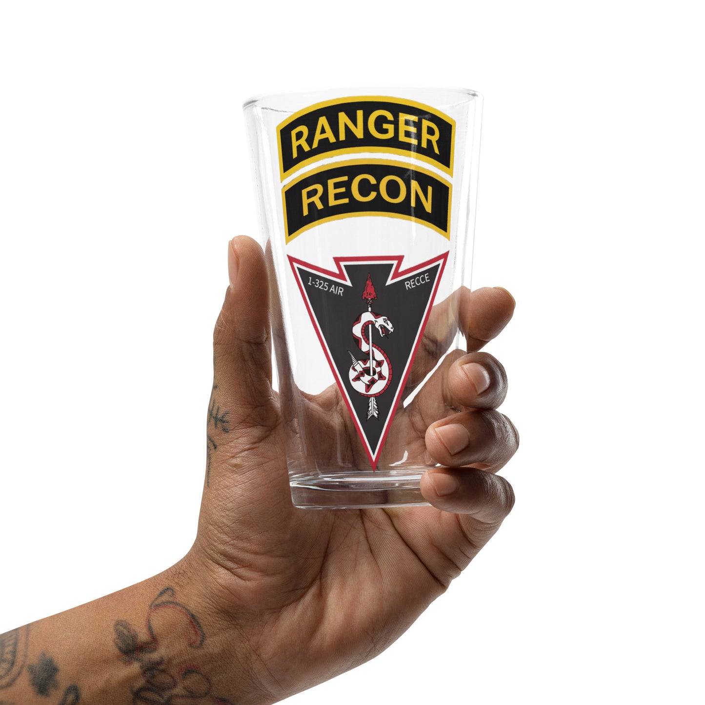 1-325 RECCE Shaker pint glass