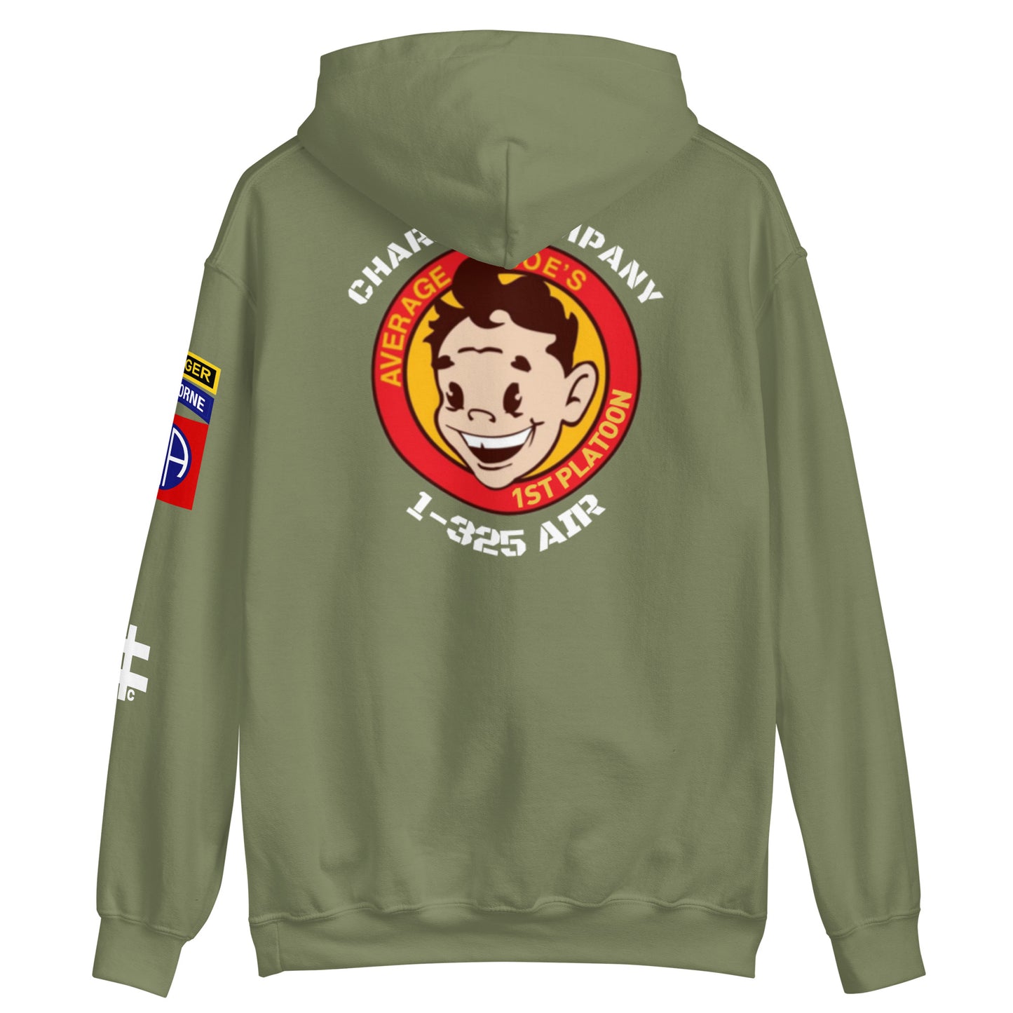 1st PLT, C CO, 1-325 AIR (W/RANGER TAB) Unisex Hoodie